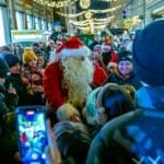 Julemanden fik en "varm" velkomst til Kolding